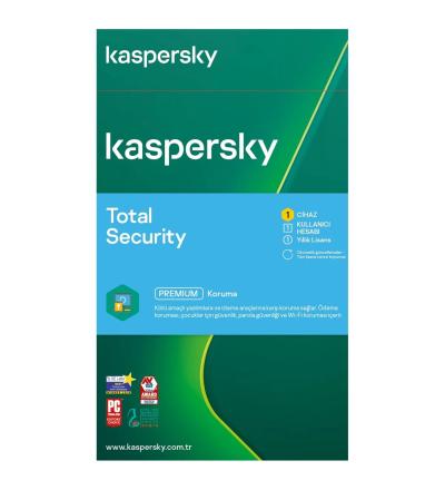 Kaspersky Total Securıty 1 Kullanıcı 1 Yıl