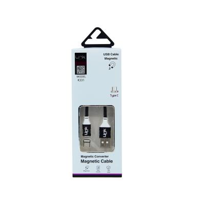 LINKTECH K331 TYPE-C MIKNATISLI 1MT ŞARJ/SENKRONİZASYON KABLOSU