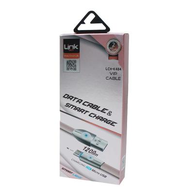 LINKTECH K484 ANDROİD IŞIKLI 1MT ŞARJ/SENKRONİZASYON KABLOSU