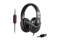 RAMPAGE SN-RU7 SİYAH USB OYUNCU MİKROFONLU KULAKLIK