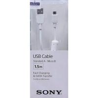 SONY MİCRO USB ŞARJ VE TRANSFER KABLOSU CP-AB150 BEYAZ