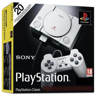 SONY PLAYSTATION CLASSIC & 20 CLASSIC GAMES