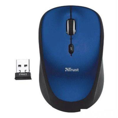 TRUST YVI SİYAH MAVİ KABLOSUZ MOUSE