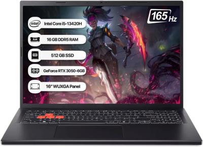 ACER Nitro Lite Intel Core i5-13420H 16GB 512GB SSD RTX4050 6GB Freedos 16" WUXGA 165Hz Gaming Laptop