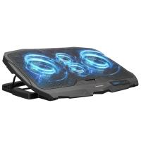 ADDİSON RAMPAGE AD-RC4 MAVİ LEDLİ 2*125MM+2*70MM IŞIKLI FAN 15"-17" NOTEBOOK SOĞUTUCU STAND