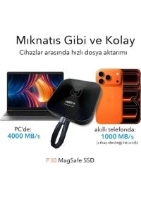 Addlink P30 2TB 4000-3600 MB/s USB 4.0 (40Gbps) Type-C Portable Taşınabilir SSD AD2TBP30B4K