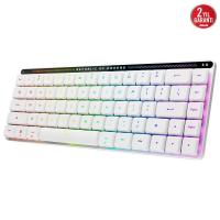 ASUS ROG Falchion RX Low Profile Red Switch RGB Kablosuz Türkçe Mekanik Beyaz Gaming Klavye