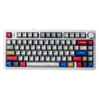 Aula F75 Mekanik Kablosuz Oyuncu Klavyesi RGB TKL Reaper Switch Hot Swap Makrolu Comic Karikatür Tasarım