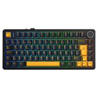 Aula F75 Mekanik Rgb Tkl Gray Switch Kablosuz Makrolu Hot Swap Klavye Siyah