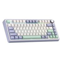 Aula F75 Mekanik RGB TKL Hot Swap GrayWood V4 Switch Kablosuz Makrolu Türkçe Q Klavye Pastel