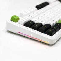 Aula F87 Mekanik RGB TKL GrayWood V3 Switch Kablosuz Makrolu Hot Swap Klavye Yeşil
