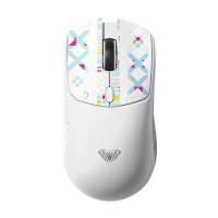 Aula SC580X LightWeight Beyaz Şarjlı Makrolu Ergonomik Optik Kablolu/Kablosuz Oyuncu Mouse