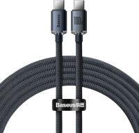 Baseus Crystal Shine 2 m Siyah USB to Type-C Hızlı Şarj Kablosu