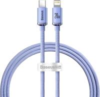BASEUS CRYSTAL SHİNE 20W TYPE-C TO LİGHTNİNG KABLO 1.2M MOR