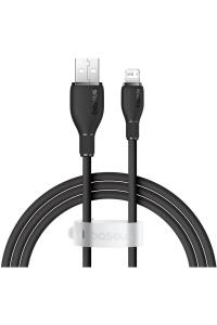 Baseus Pudding 1.2 m Siyah USB to Lightning Hızlı Şarj Kablosu