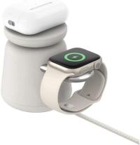 Belkin BoostCharge Pro Kablosuz 2&amp;#39;si 1 arada MagSafe (15 W) Şarj İstasyonu - Krem