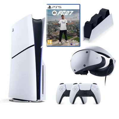 SONY PLAYSTATİON 5 PS5 SLIM CD Lİ + 2.KOL + FC 27 OYUNU + SONY ŞARJ İSTASYONU + PS5 VR 2