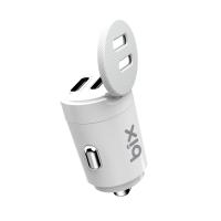 BXCC65C 65W Çift Portlu Type-C Araç Şarj Aleti iPhone &amp; Android &amp; Notebook Mini Araç içi Şarj Cihazı Beyaz