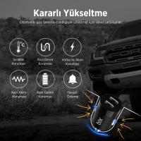 BXCC65C 65W Çift Portlu Type-C Araç Şarj Aleti iPhone &amp; Android &amp; Notebook Mini Araç içi Şarj Cihazı Siyah
