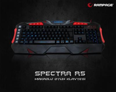 Everest Rampage Spectra R5 Makrolu Oyuncu Klavyesi