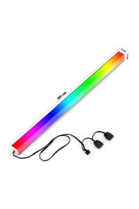 COOLMOON AR30 MASAÜSTÜ IÇİN ALÜMİNYUM KASA ARGB ÇUBUK LED 5V 3PİN 16 MİLYON RENK 30CM