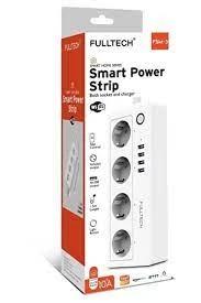 FULLTECH TELEFON KONTROL SMART POWER 4 LÜ 1.5 MT KABLOLU PRİZ WİFİ ÖZELLİĞİ
