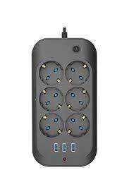 FULLTECH TERMAL AKIM VE ÇOCUK KORUMALI 2 MT UZATMA KABLOSU 6 LI PRİZ FTR-11
