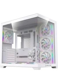 Game In Game Hexa Beyaz 7x12cm Argb Fanlı ATX Gaming Akvaryum Kasa