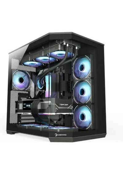 GAMEPOWER WARCRY EDGE 1X BLACK FAN TYPE-C GAMİNG KASA