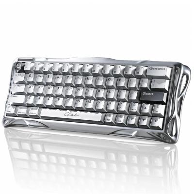 GravaStar Mercury V60 Pro Chrome Silver Deluxe Edition RGB %60 TKL UFO Magnetic Switch Kablolu Mekanik Oyuncu Klavyesi