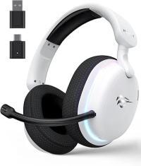 Havit Gamenote Fuxi-H7 Beyaz RGB USB Kablolu/Kablosuz Kulak Üstü Oyuncu Kulaklığı
