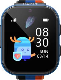 Havit KW15 GPS 4G Sim Kartlı Çocuk Saati - Değiştirebilir 3 Adet Çerçeve - Siyah