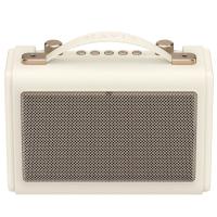 Havit SK823BT Mikrofonlu Bluetooth Hoparlör – Retro Tasarım, Kablosuz BT V5.3 Karaoke - Bej