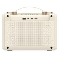 Havit SK823BT Mikrofonlu Bluetooth Hoparlör – Retro Tasarım, Kablosuz BT V5.3 Karaoke - Bej