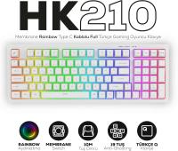 Hawk Gaming HK210 Beyaz Membrane Switch Kablolu Oyuncu Klavyesi