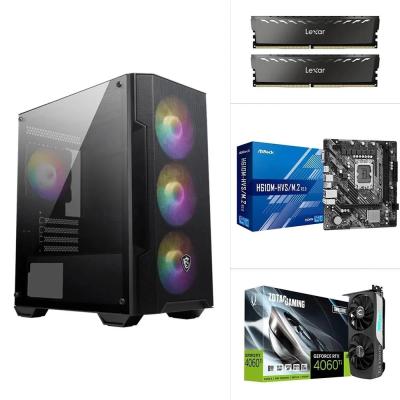 İ5-12400F H610M 16 GB RAM 500 GB M.2 SSD 4060 Tİ RTX EKRAN KARTI RAMPAGE 700W KASA
