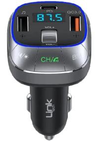 LİNKTECH GF17 PREMİUM DUAL 48W 5.1 BLUETOOTH FM TRANSMİTTER