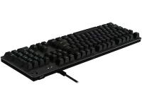 LOGITECH G G512 LIGHTSYNC RGB GX BLUE CLİCKY ARKADAN AYDINLATMALI MEKANİK KABLOLU TÜRKÇE Q OYUNCU KLAVYESİ - SİYAH