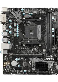 MSI A320M-A PRO AM4 DDR4 3200(OC) DVI HDMI USB3.2 MATX