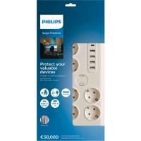 PHİLİPS SPN7060WA/62 5 USB GİRİŞLİ 6&amp;#39;LI 2 M ANAHTARLI AKIM KORUMALI PRİZ