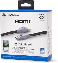 POWERA PLAYSTATION 5 ULTRA YÜKSEK HIZLI HDMI KABLO 3 METRE BEYAZ SİYAH
