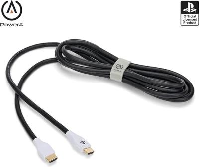 POWERA PLAYSTATION 5 ULTRA YÜKSEK HIZLI HDMI KABLO 3 METRE BEYAZ SİYAH