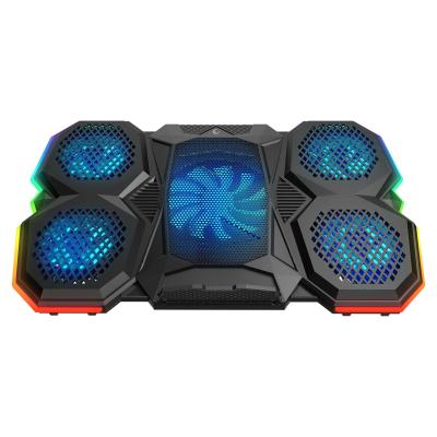 RAMPAGE AD-RC14 X-RANGER 10 MODE RGB 1*125MM + 4*70MM FAN 9-17 NOTEBOOK SOĞUTUCU STAND