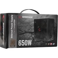 RAMPAGE RMP-650-80PB 650W 14CM SİYAH FAN 80 PLUS BRONZE AKTİF PFC POWER SUPPLY