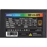 RAMPAGE RMP-650-80PB 650W 14CM SİYAH FAN 80 PLUS BRONZE AKTİF PFC POWER SUPPLY