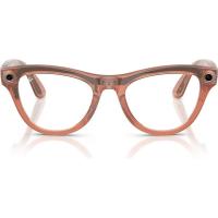 Ray-Ban Meta Skyler  Shiny Transparent Peach Clear/Brown Transitions