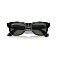 Ray-Ban Meta Wayfarer RW4006 50 Beden 601/7150 Parlak Siyah-G15 Green