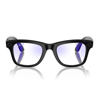 Ray-Ban Meta Wayfarer RW4006 50 Beden 601/SB50 Parlak Siyah-Clear