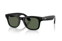 Ray-Ban Meta Wayfarer Gen 2 RW4012 50 Beden 601/1M Parlak Siyah-Şeffaf Grafit Yeşil Transitions