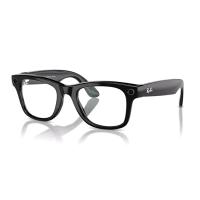 Ray-Ban Meta Wayfarer RW4008 53 Beden 601/SB53 Parlak Siyah-Clear